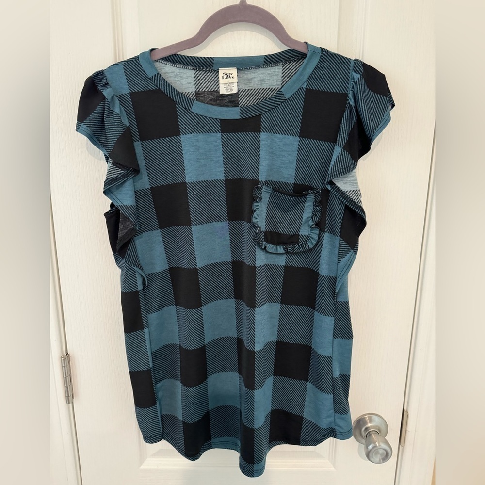 Sew in Love Plaid Top